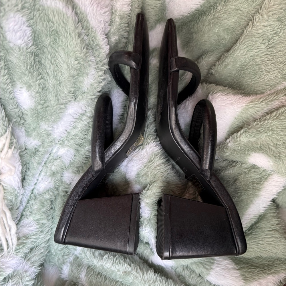 Free People Parker Double Strap Heels - Black - EU Size 37.5/ US Size 7 - Picture 11 of 13